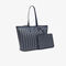 Zely Grained Tote with Pouch lacoste zely grained tote with pouch