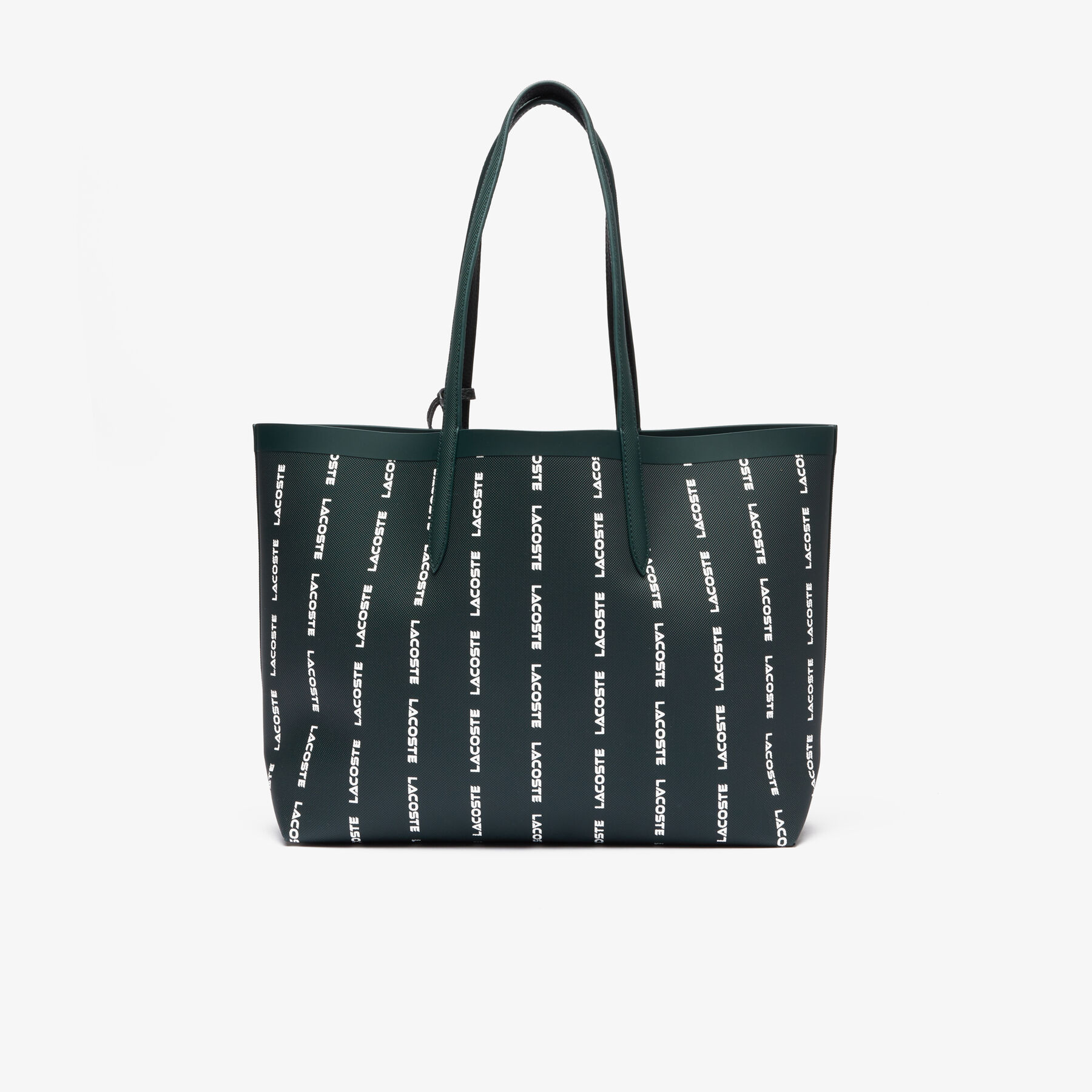 lacoste reversible all over print tote