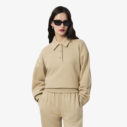 Polo Collar Sweatshirt