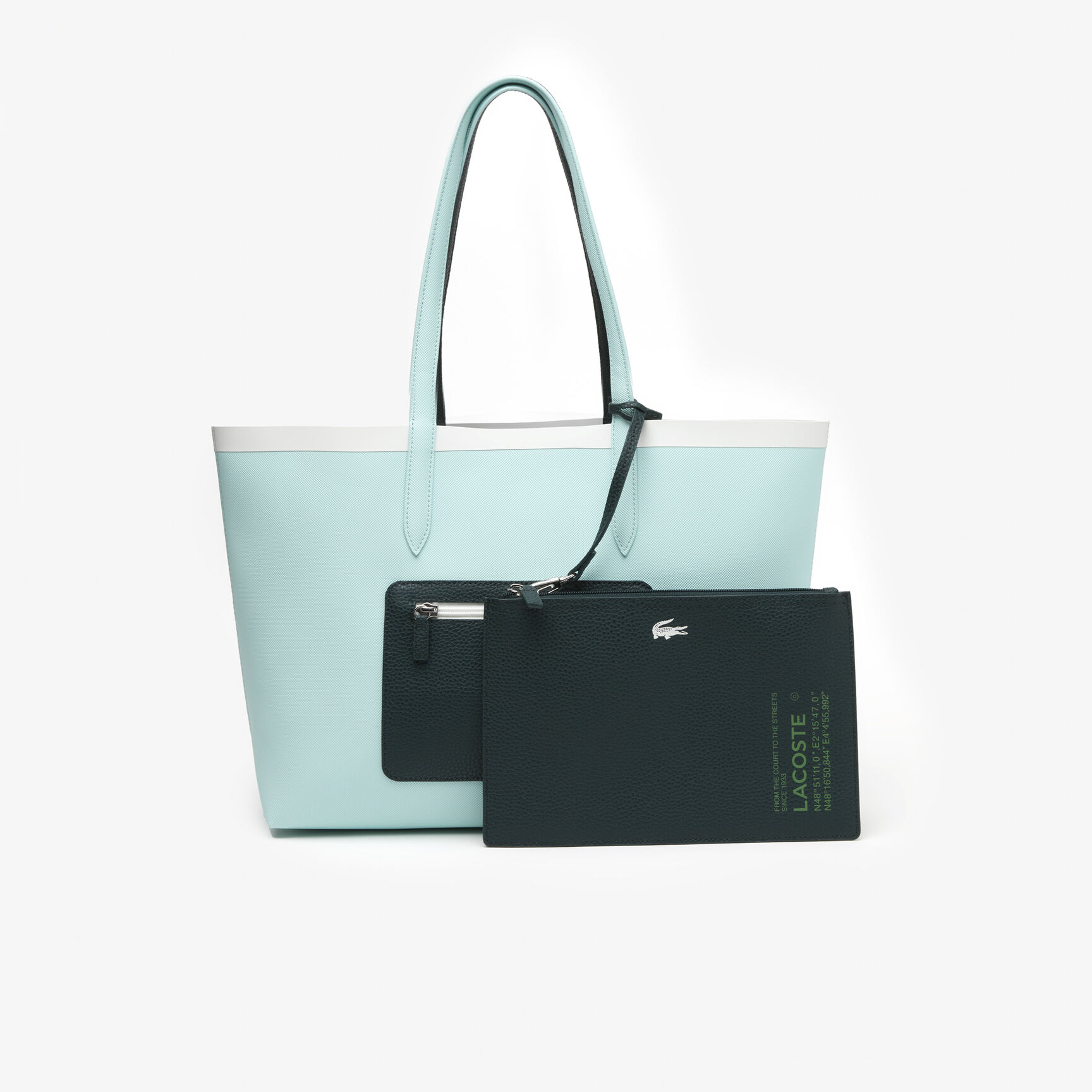 Women&rsquo;s Lacoste Anna Reversible Tote with Zipped Pouch