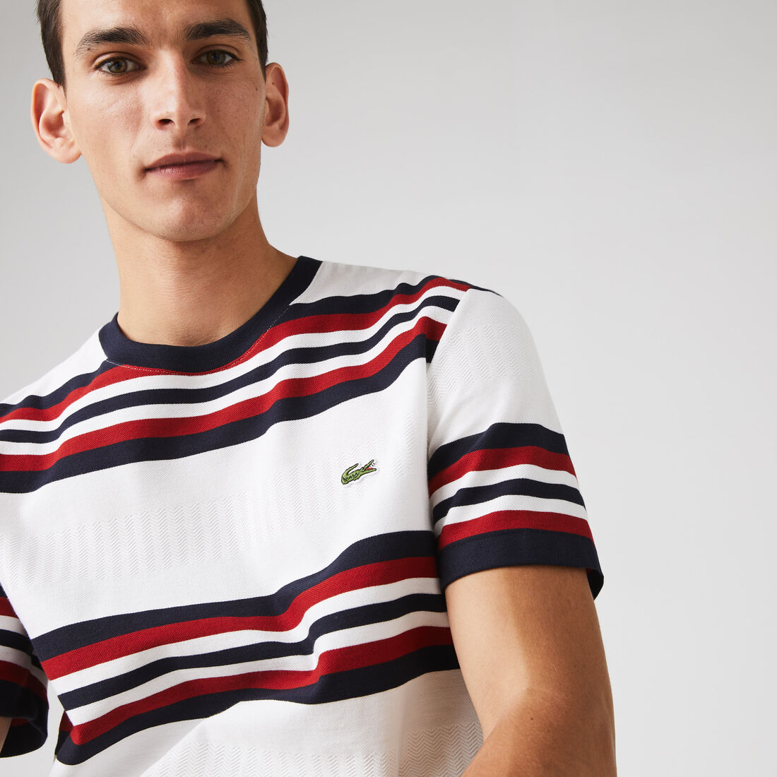 تي شيرت قطن بألوان ثلاثية من مجموعة Made in France للرجال