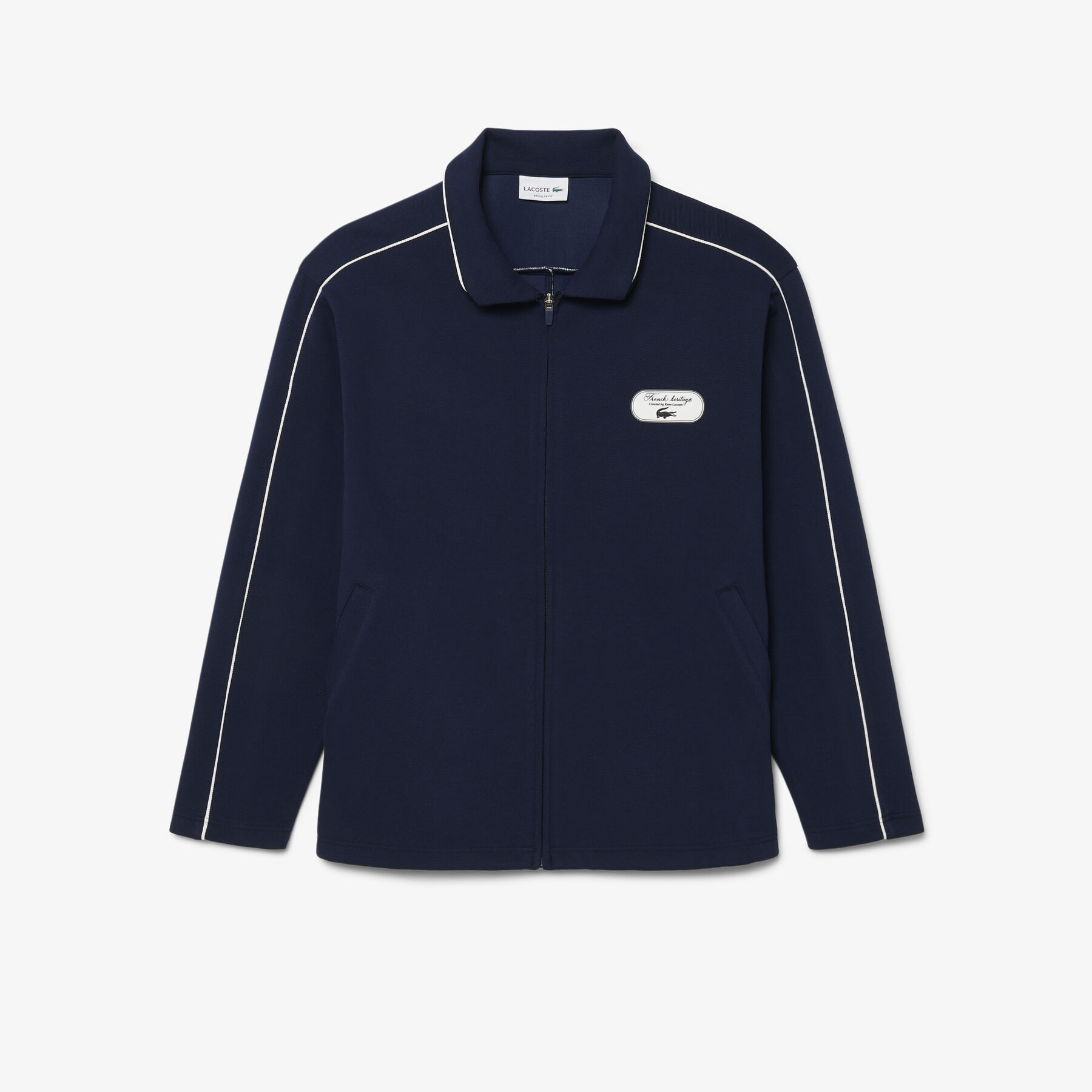 Tennis Heritage Zipped Badge Accent Sweatshirt lacoste tennis heritage zipped badge accent sweatshirt