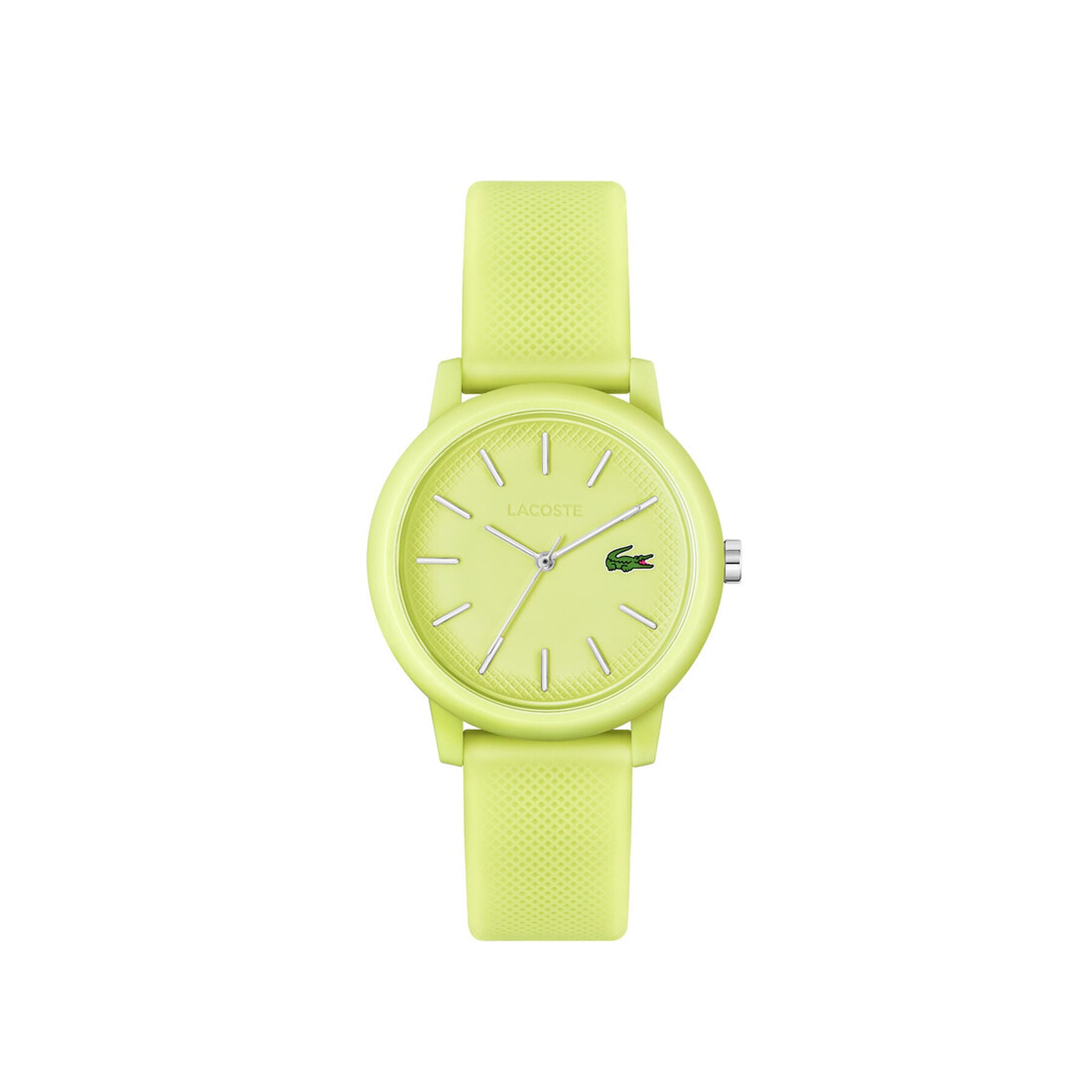 Women Yellow Silicone Strap Watch lacoste women yellow silicone strap watch