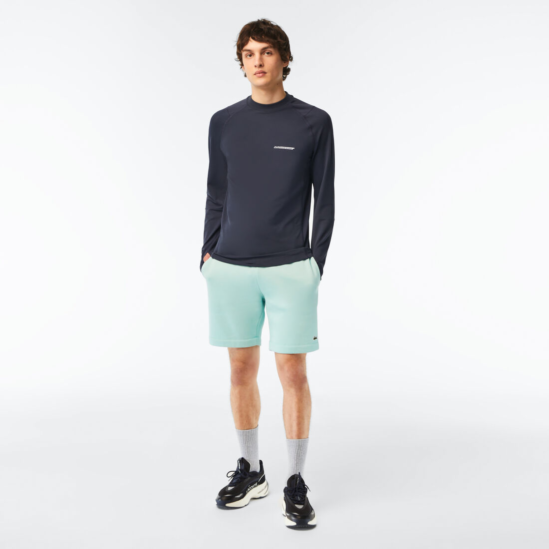 Men's Lacoste Organic Brushed Cotton Fleece Jogger Shorts