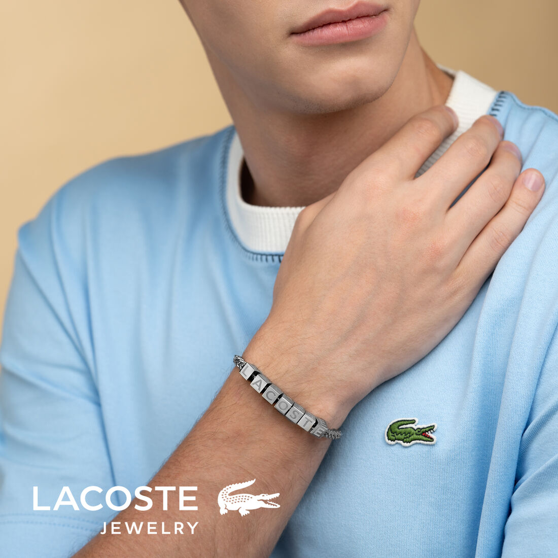 Lacoste Script Mens Bracelet Lacoste Script Mens Bracelet