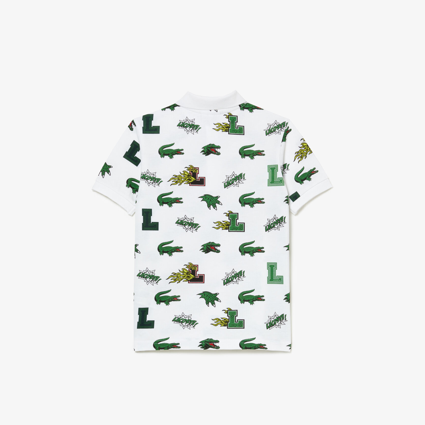 Kids' Lacoste Holiday Comic Effect Crocodile Print Polo Kids' Lacoste Holiday Comic Effect Crocodile Print Polo