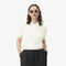 lacoste cropped 3d seamless stretch cotton polo shirt