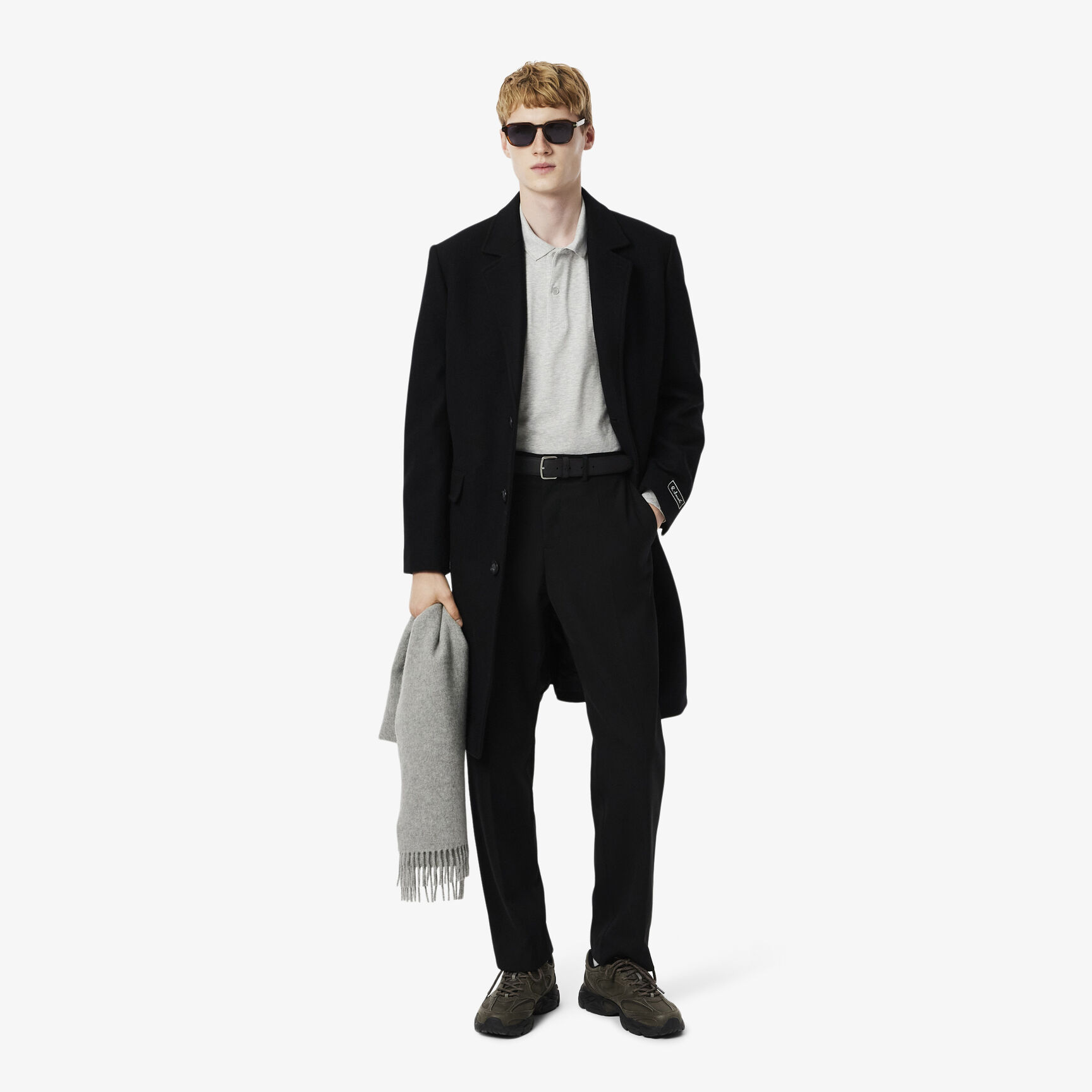 Grained Leather Belt