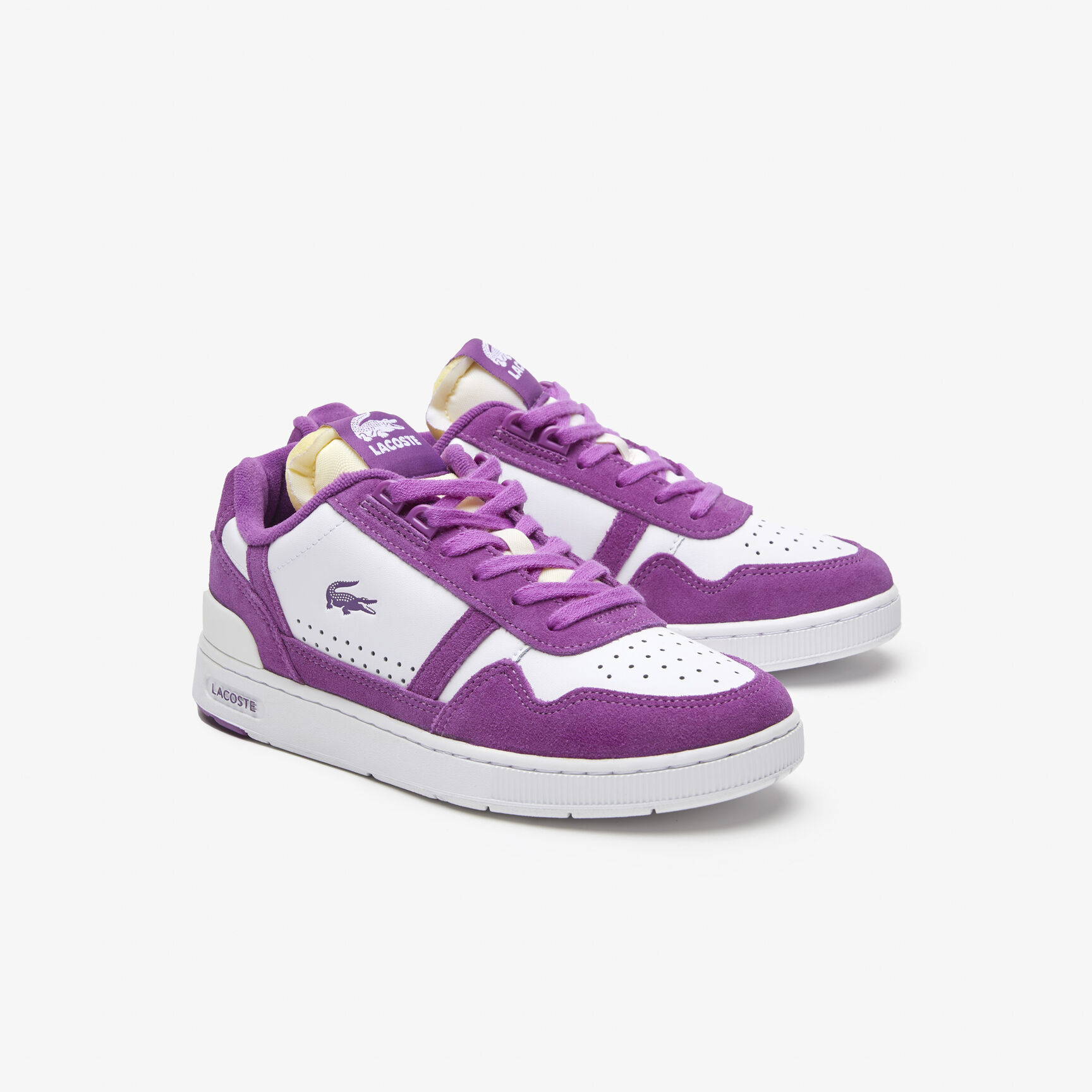 سنيكرز لاكوست تي كليب جلد بلونين للنساء