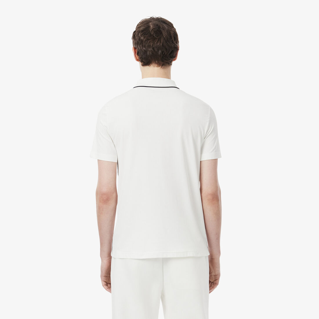 lacoste ultra dry badge accent tennis heritage polo shirt