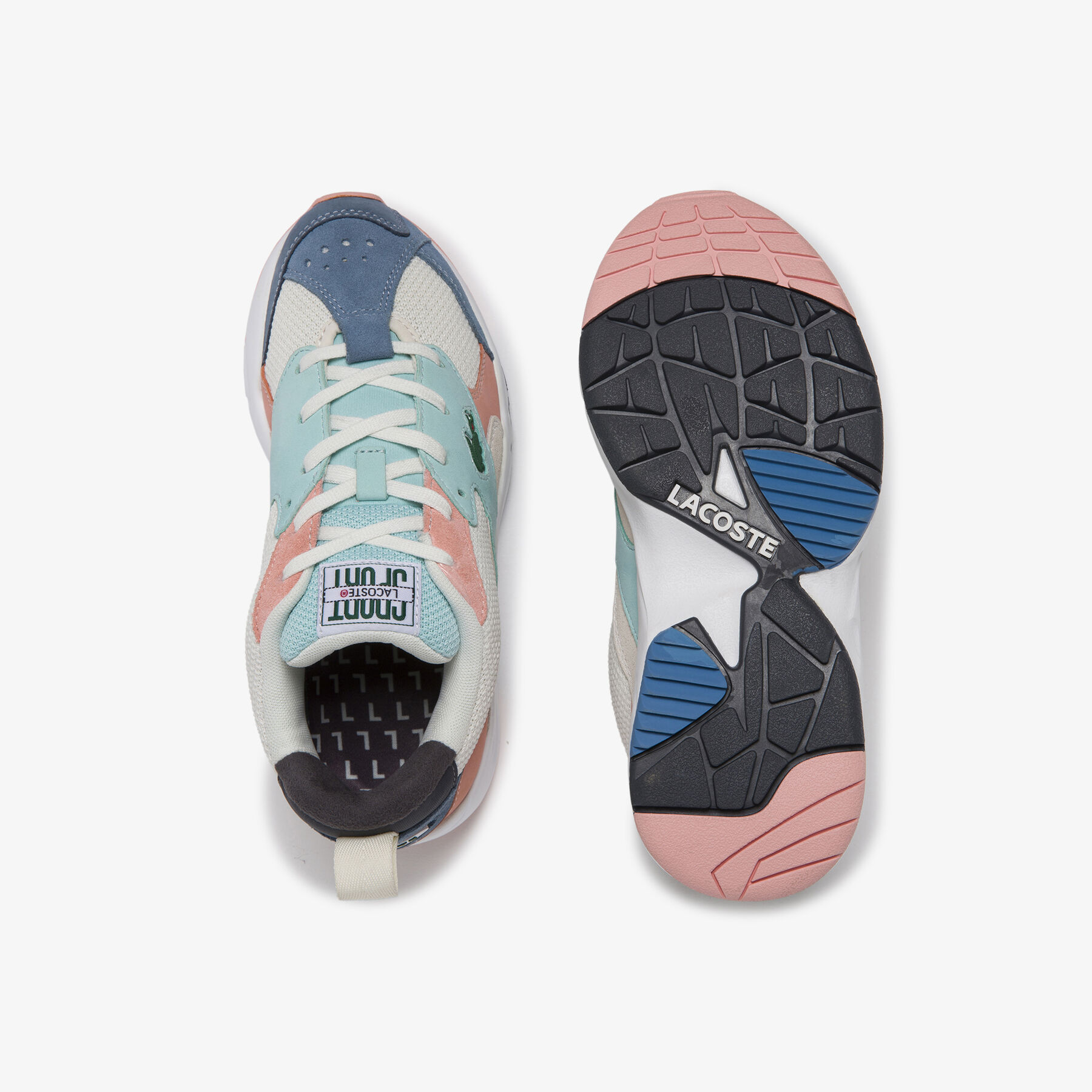 Women's Storm 96 Textile and Suede Sneakers lacoste women s storm 96 textile and suede sneakers