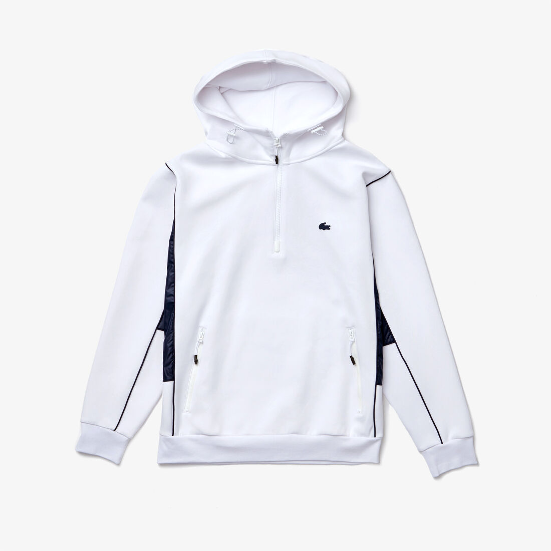 Men’s Hooded Bimaterial Stretch Cotton Sweatshirt Men’s Hooded Bimaterial Stretch Cotton Sweatshirt