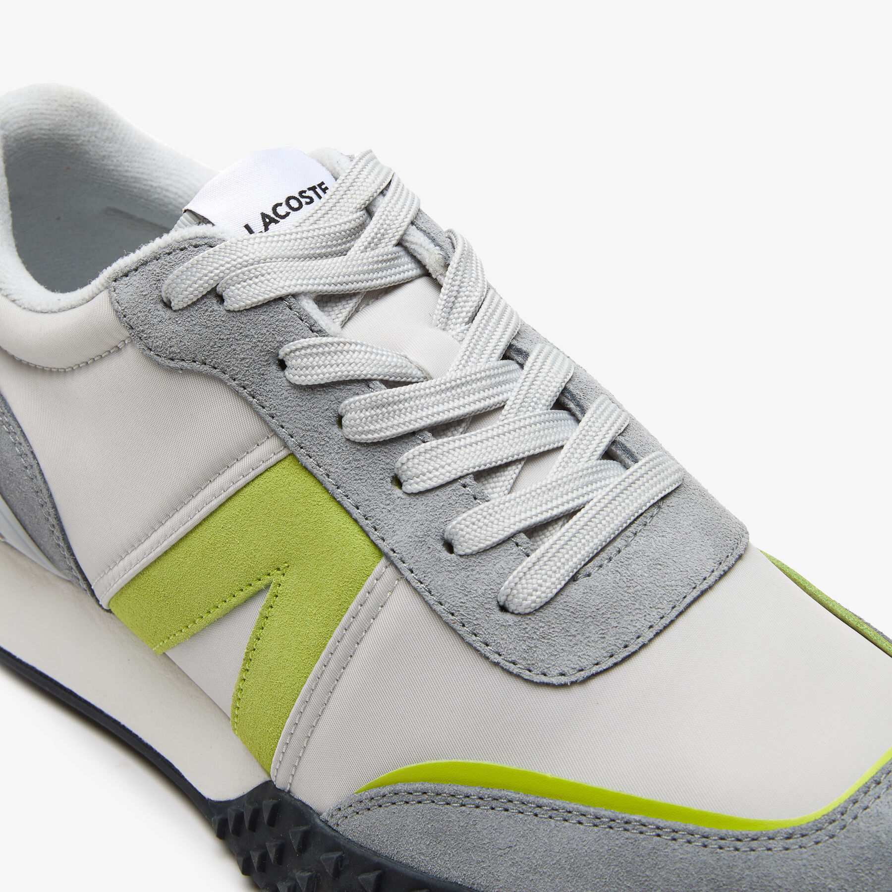 Men's Lacoste L-Spin Deluxe Leather Color Contrast Sneakers men s lacoste l spin deluxe leather color contrast sneakers