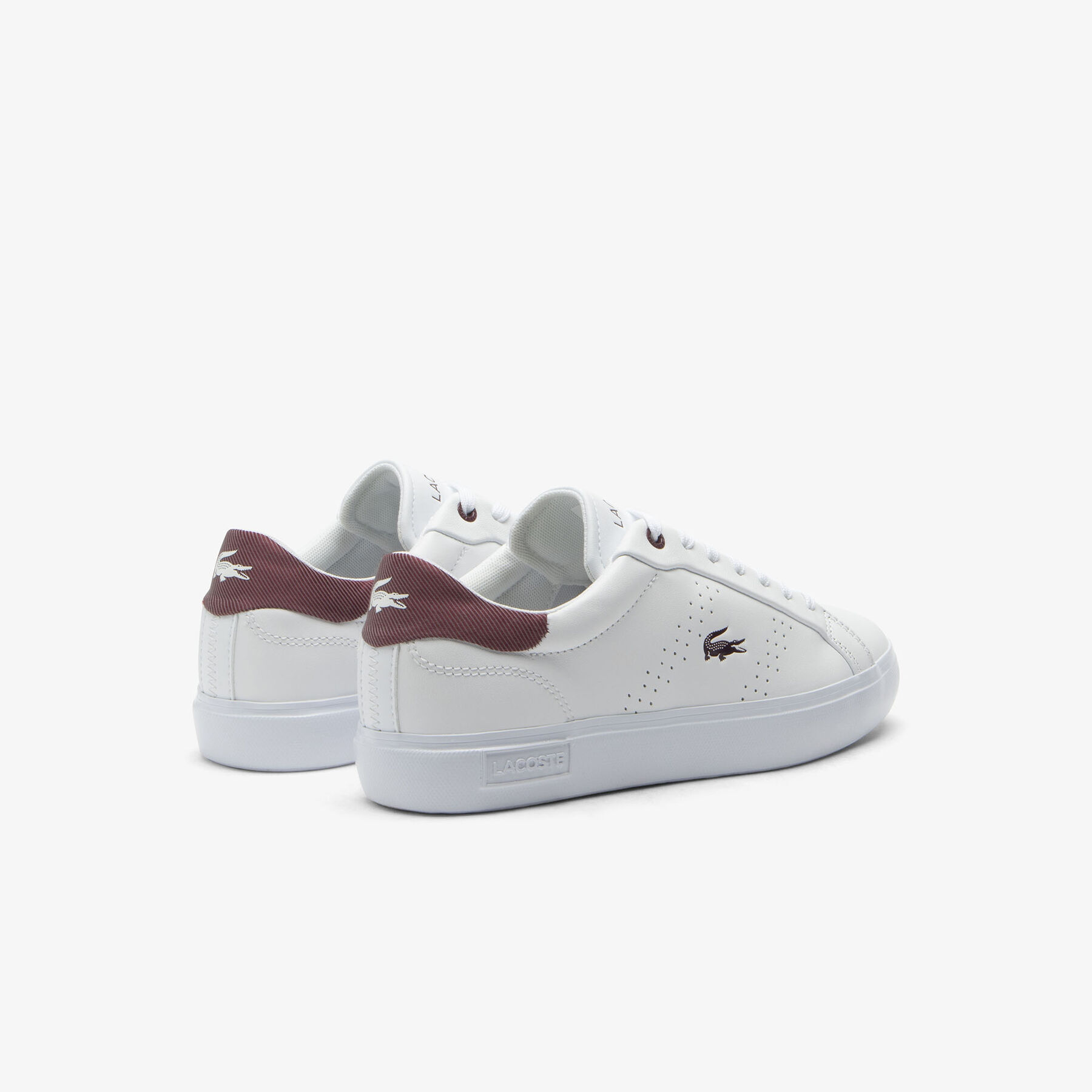 lacoste women s powercourt 2 0 leather sneakers
