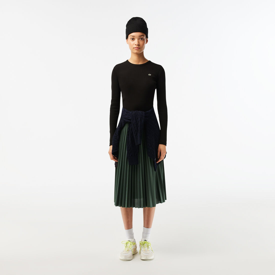 Elastic Waist Fluid Pleated Skirt Elastic Waist Fluid Pleated Skirt