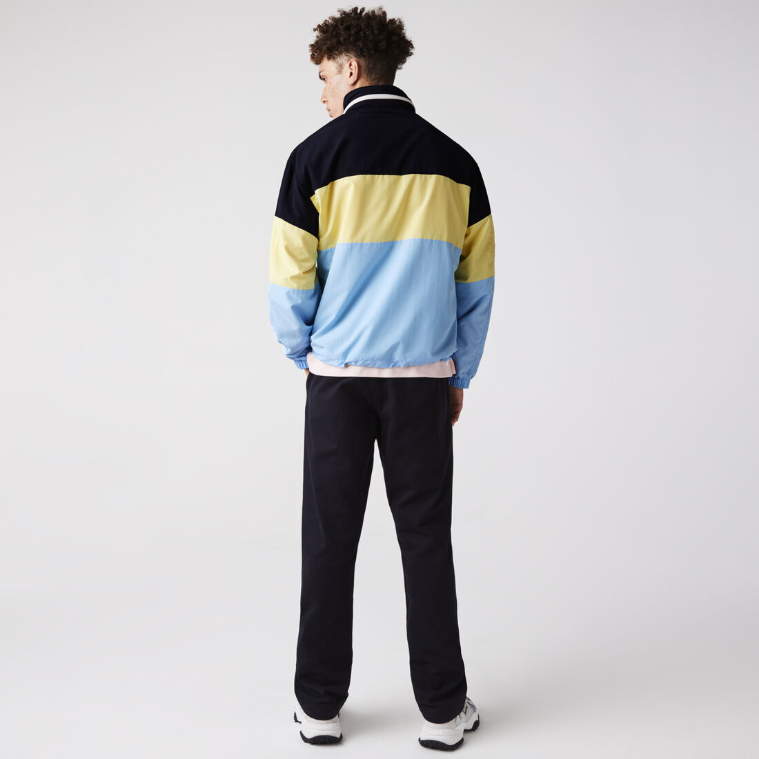 Men’s Concealed Hood Water-Resistant Colorblock Jacket Men’s Concealed Hood Water-Resistant Colorblock Jacket