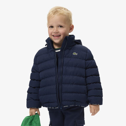 Hooded Diamond Taffeta Puffed Jacket