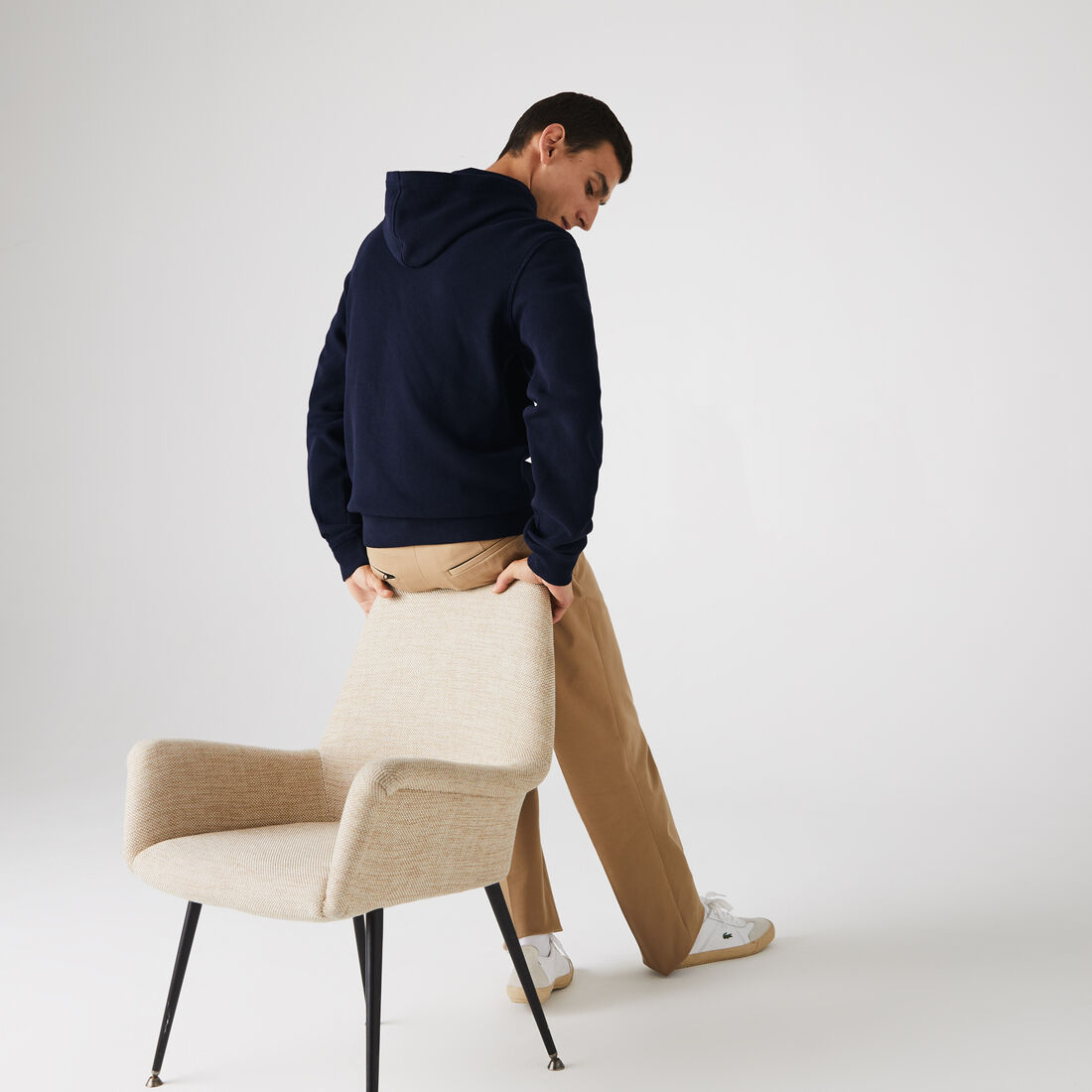 سويت شيرت بسحاب وغطاء رأس من بيكيه القطن العضوي للرجال سويت شيرت بسحاب وغطاء رأس من بيكيه القطن العضوي للرجال