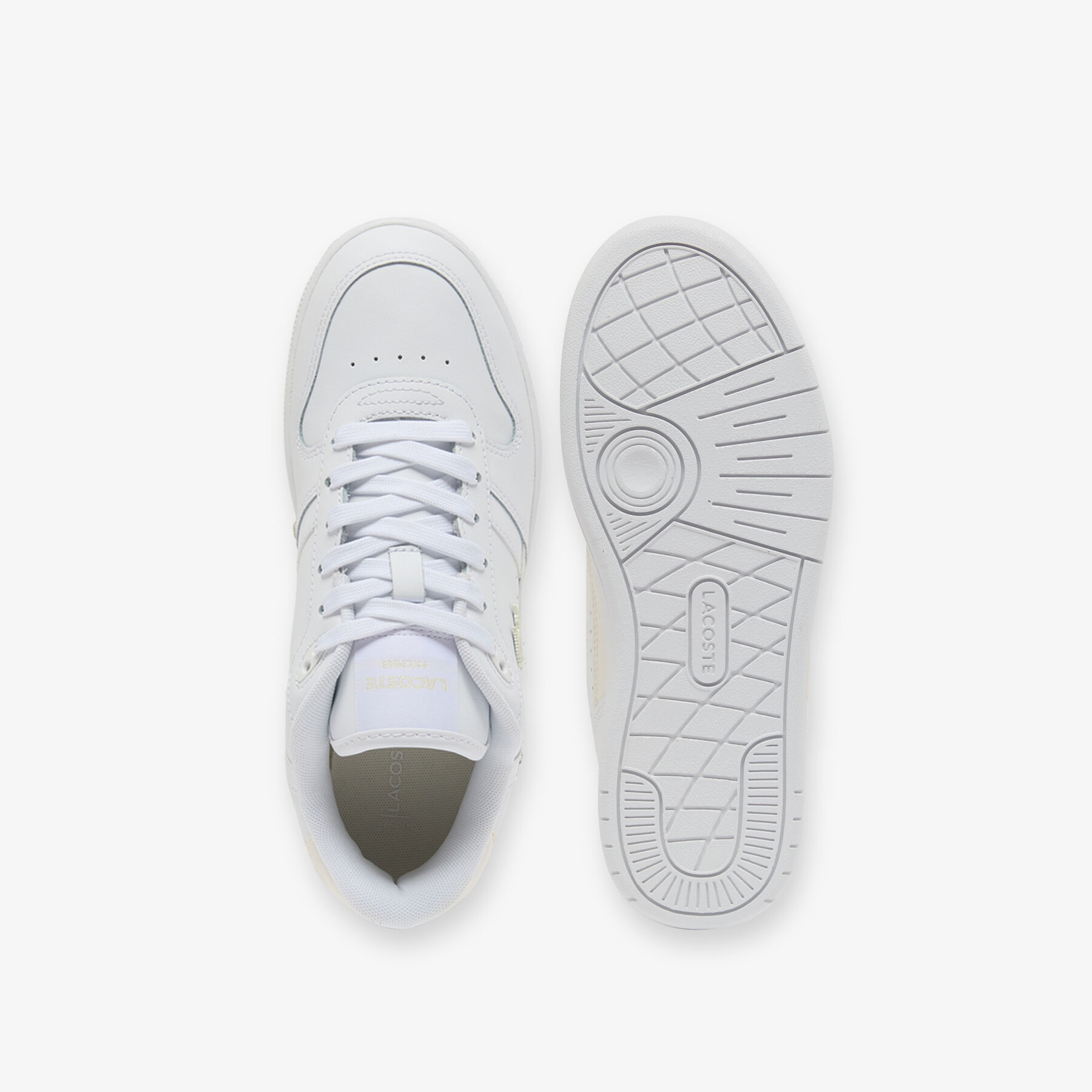 Women's T-Clip Set Leather Sneakers lacoste women s t clip set leather sneakers