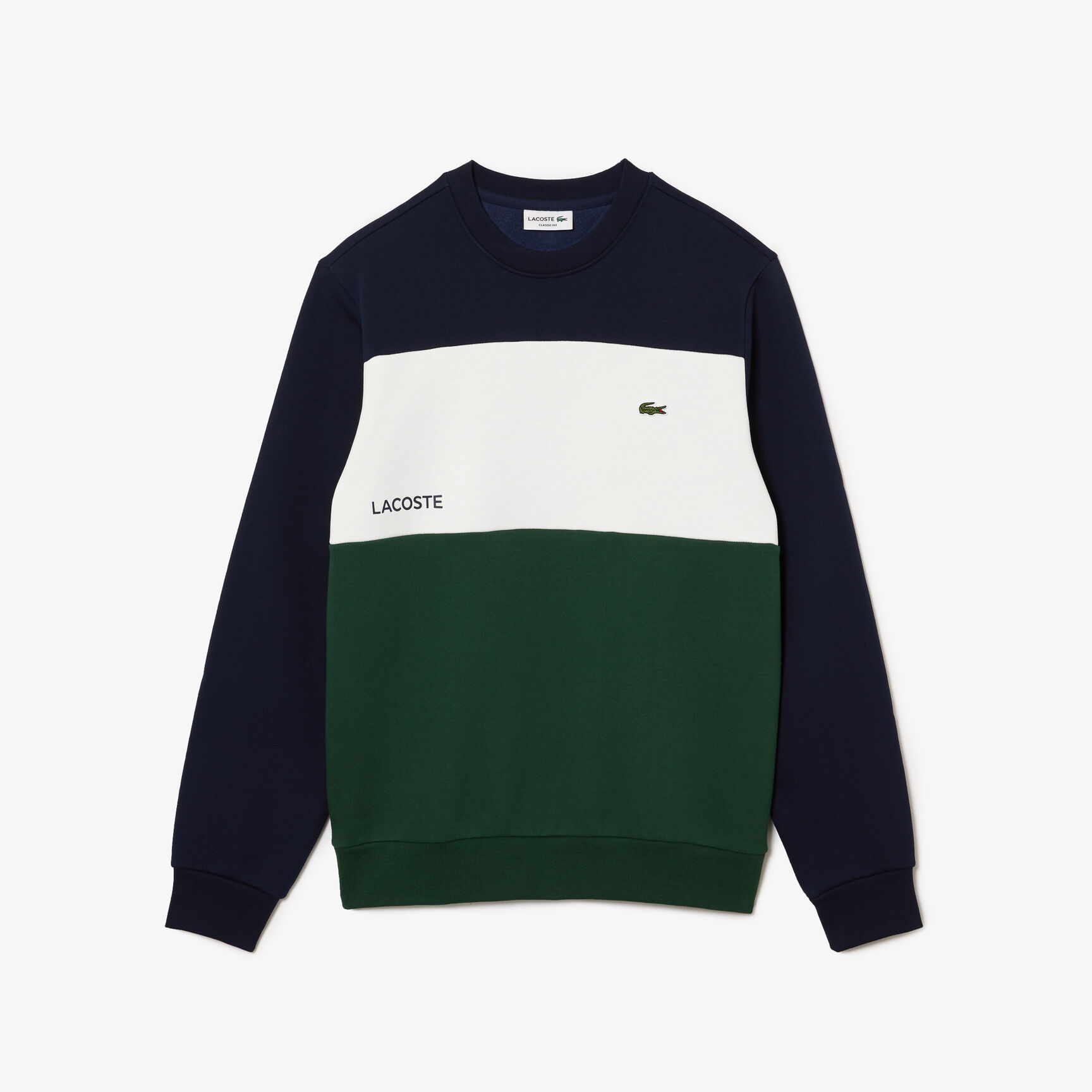 Men’s Lacoste Branded Color-Block Sweatshirt