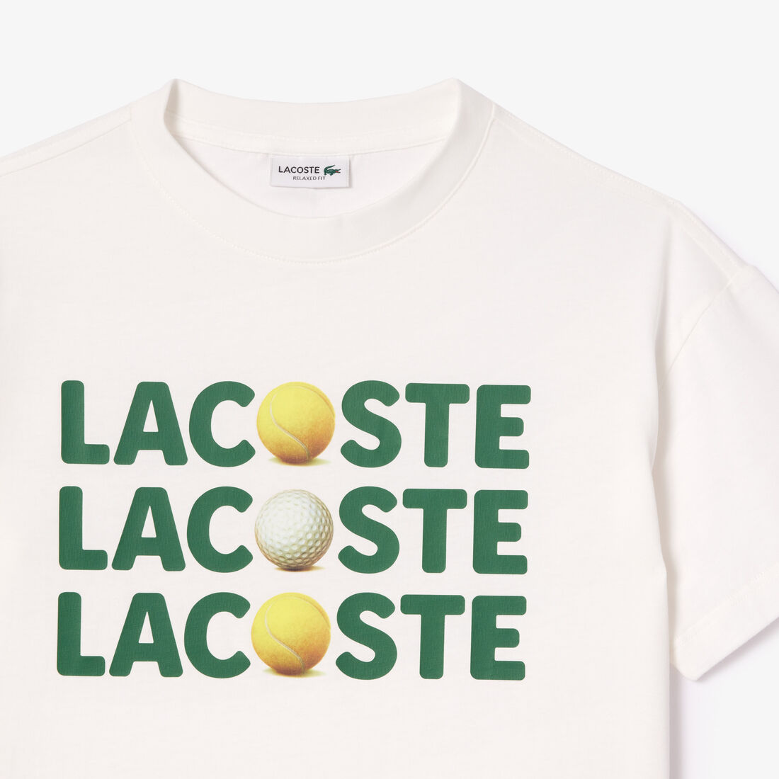 Relaxed Fit Cotton Tennis Ball T-shirt Relaxed Fit Cotton Tennis Ball T-shirt