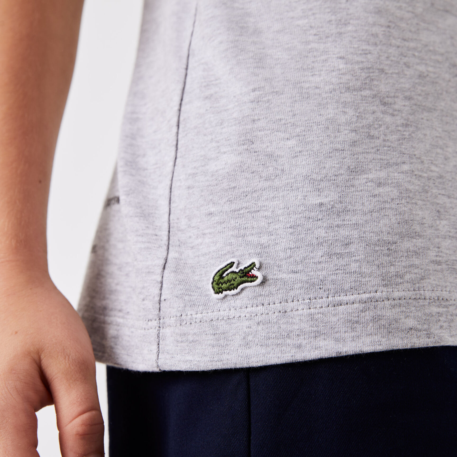 تيشيرت بطبعة لاكوست قطن جيرسيه للأولاد