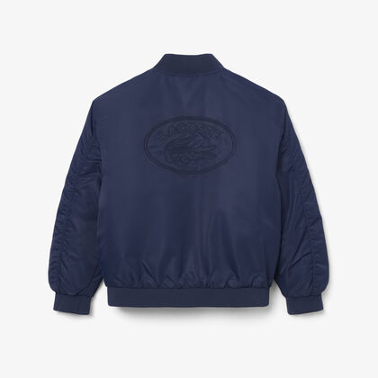 lacoste unisex nylon bomber jacket