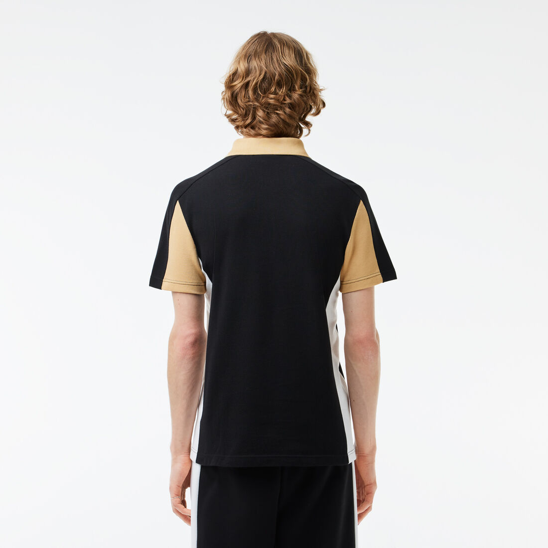Cotton Pique Colourblock Polo Shirt Cotton Pique Colourblock Polo Shirt