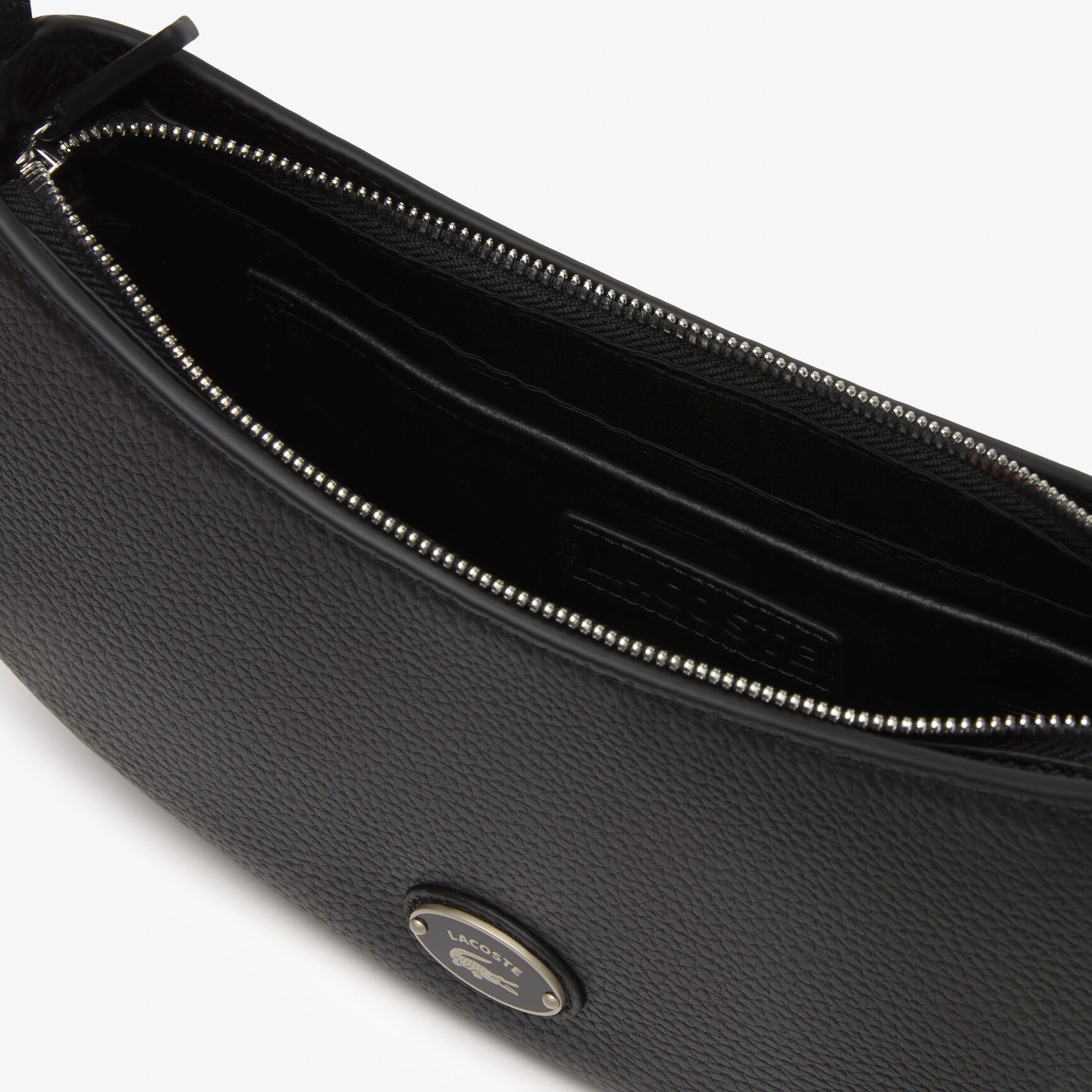 Women's Lacoste Top Grain Leather Halfmoon Bag  Women's Lacoste Top Grain Leather Halfmoon Bag