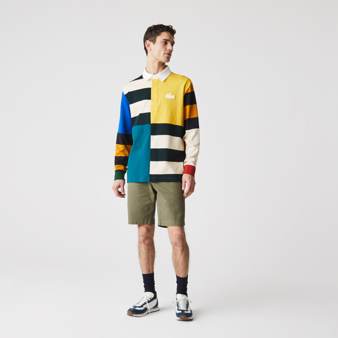 Men's Slim Fit Stretch Gabardine Bermuda Shorts