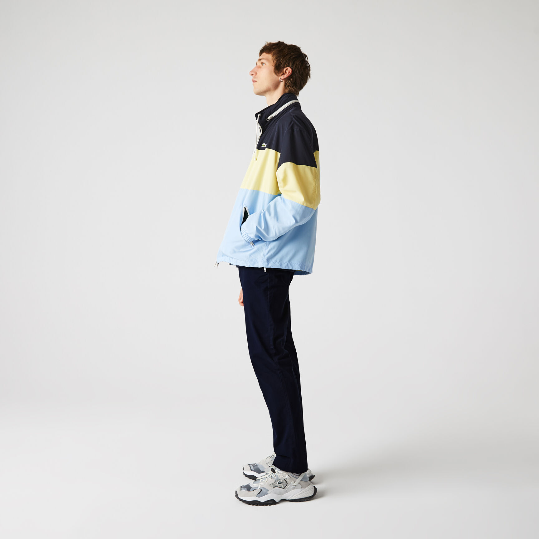 بنطال التشينو من الجبردين المرن بقصة ضيقة للرجال بنطال التشينو من الجبردين المرن بقصة ضيقة للرجال