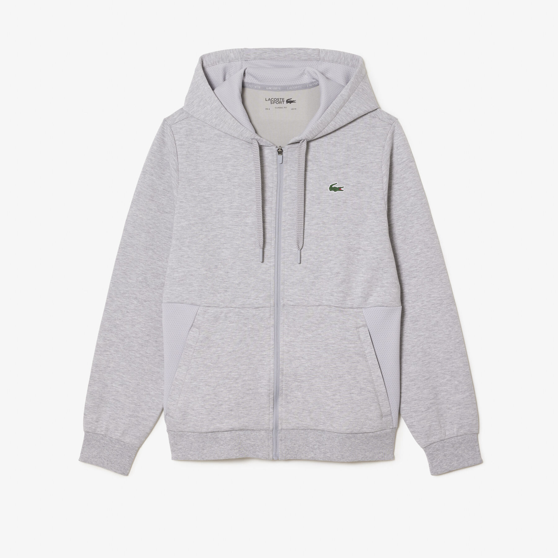 lacoste zipped sportsuit hoodie