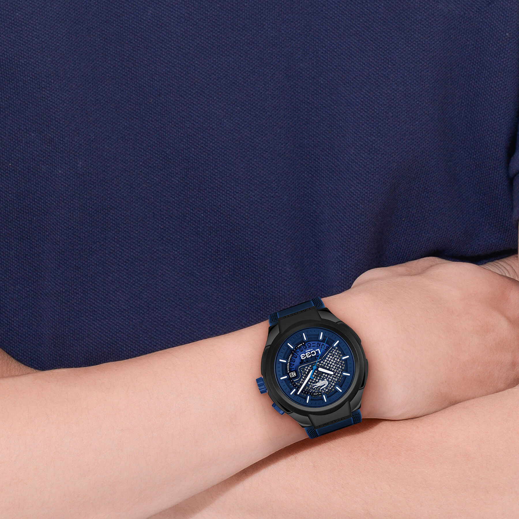 LC33 Blue Silicone Watch
