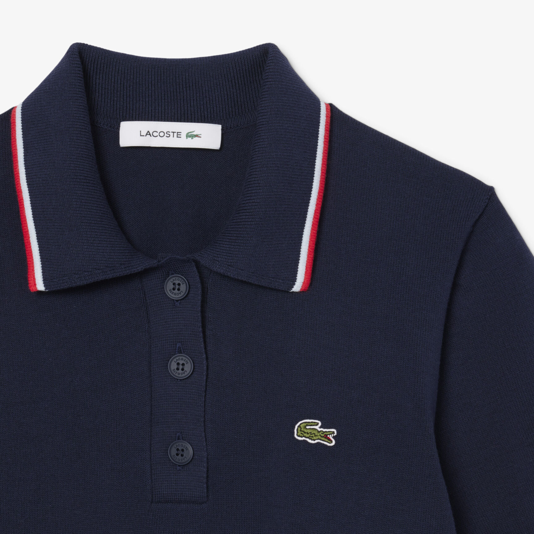 Cropped 3D Seamless Stretch Cotton Polo Shirt