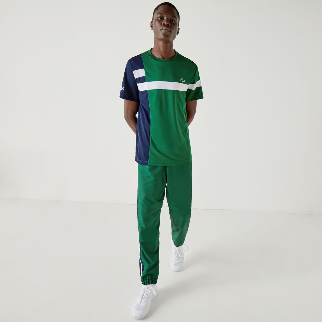 Men's Lacoste SPORT Colourblock Breathable Piqué Tennis T-shirt Men's Lacoste SPORT Colourblock Breathable Piqué Tennis T-shirt