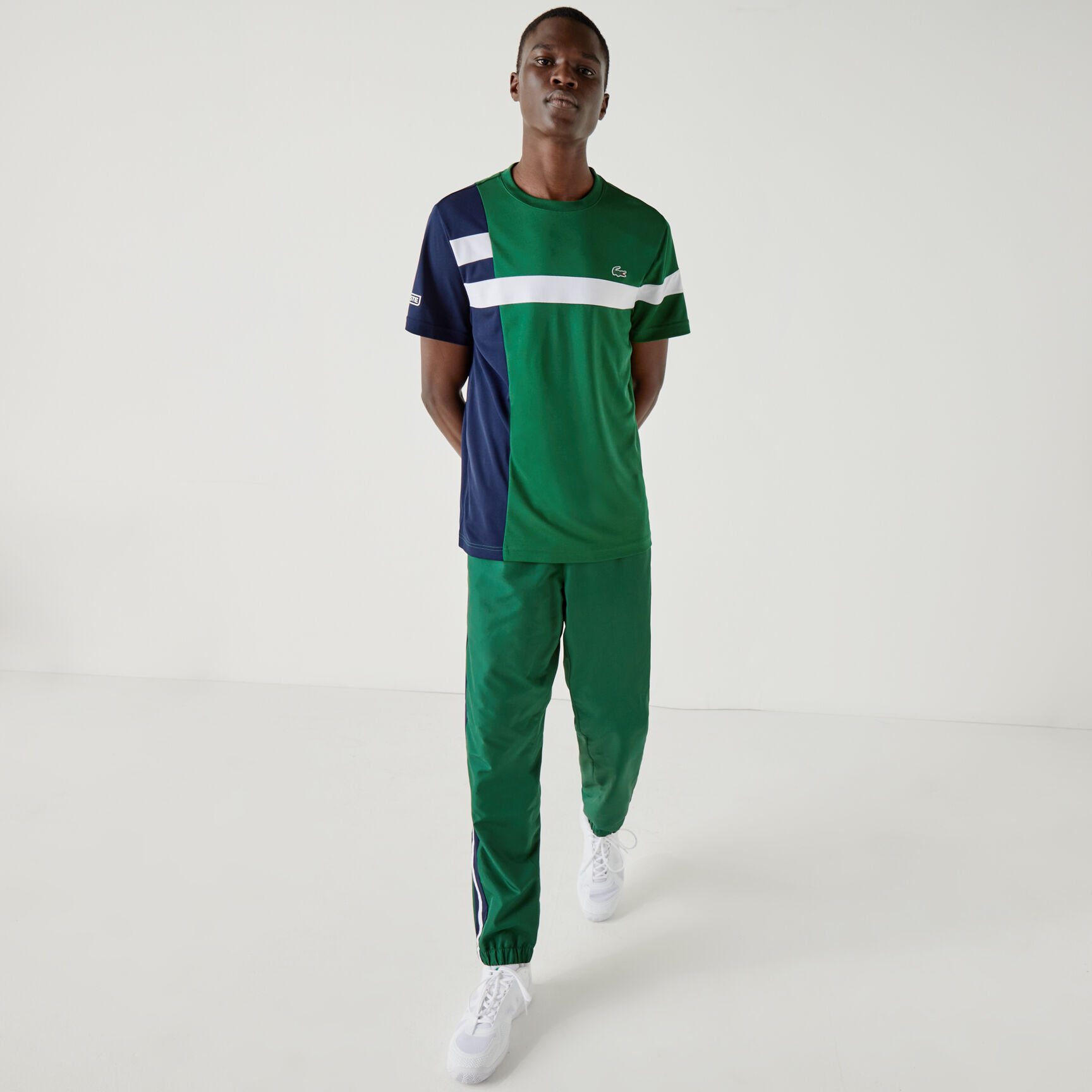 Men's Lacoste SPORT Colourblock Breathable Piqué Tennis T-shirt Men's Lacoste SPORT Colourblock Breathable Piqué Tennis T-shirt