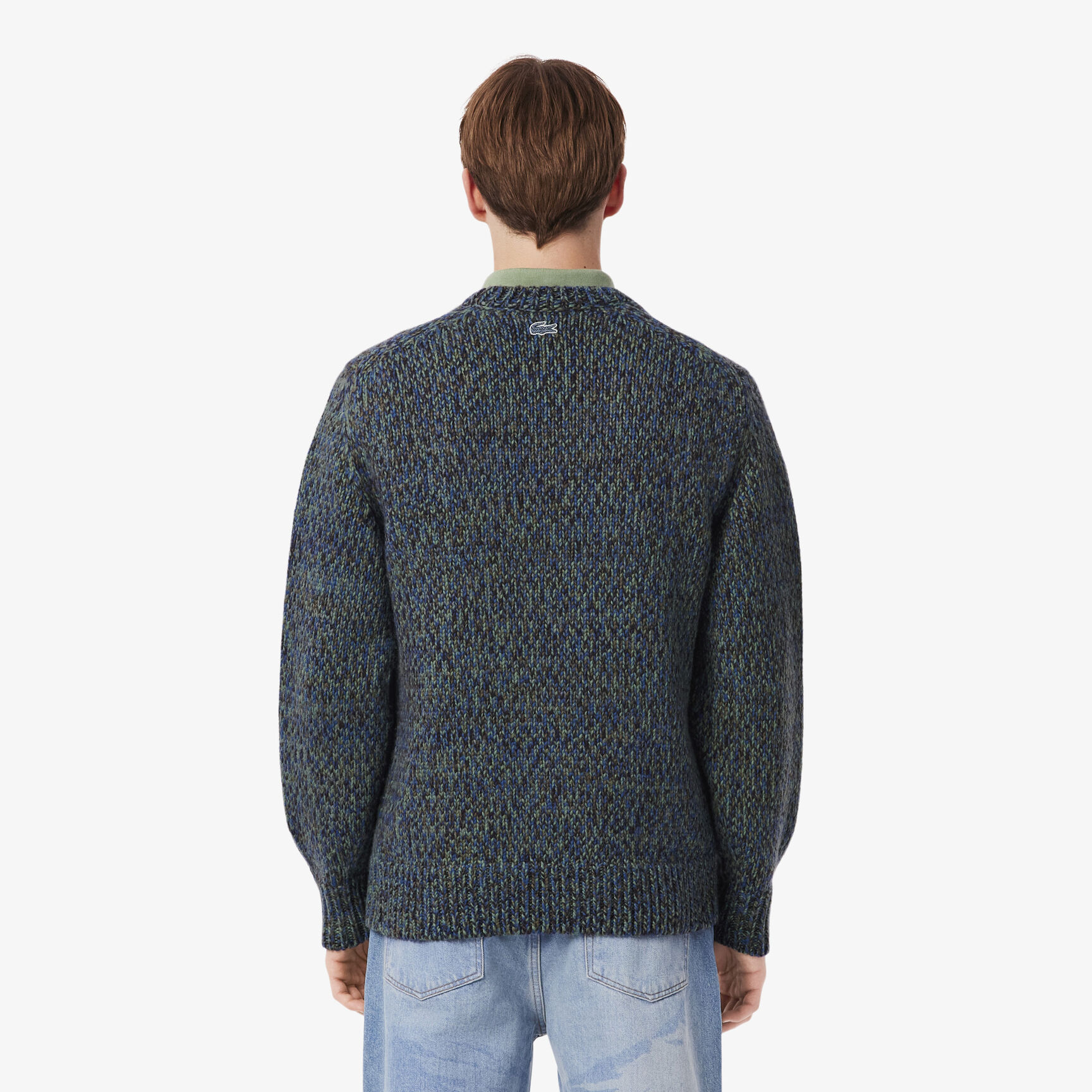 Mercerized Knit Intarsia Crocodile Sweater Mercerized Knit Intarsia Crocodile Sweater