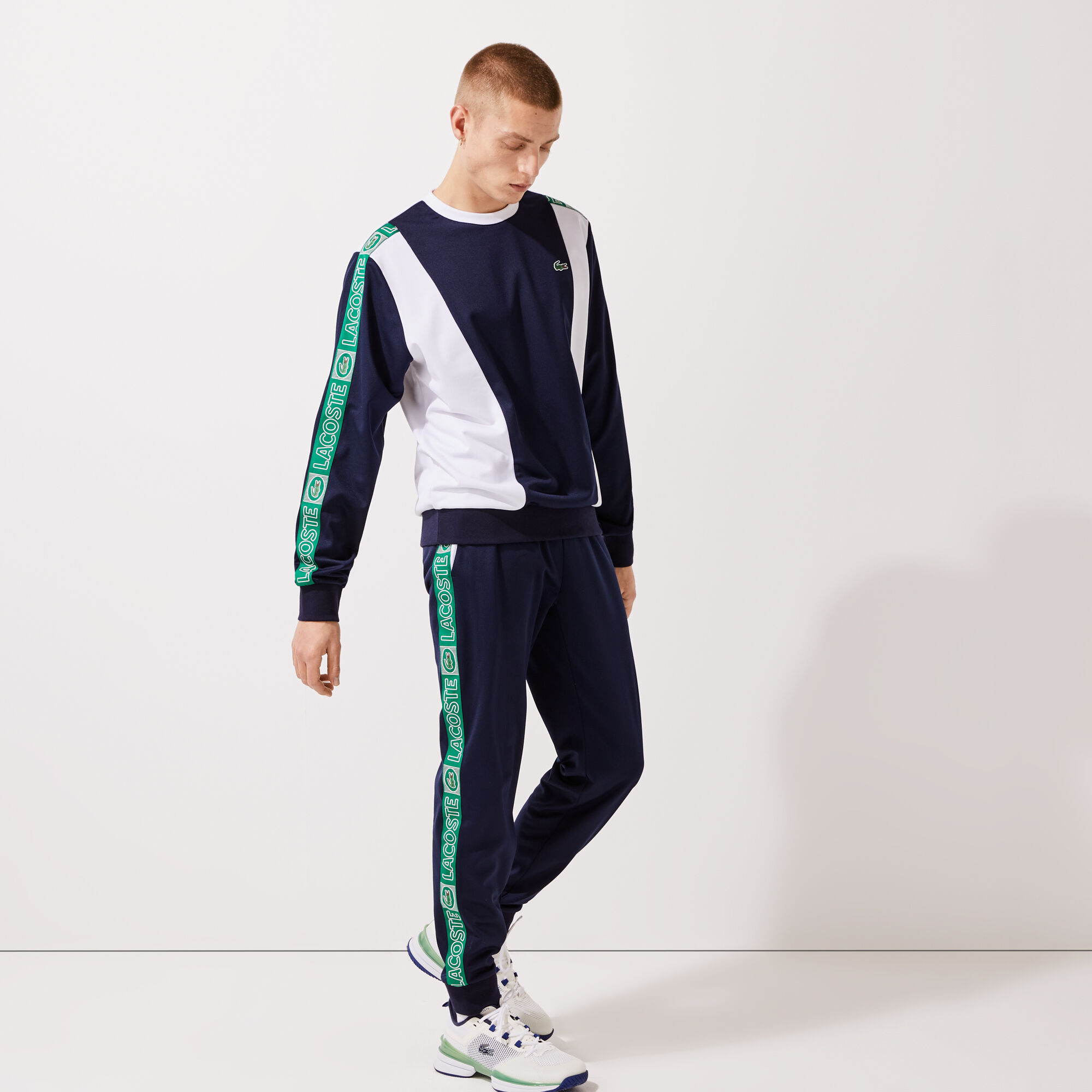 Buy Men s Lacoste SPORT Branded Bands Tracksuit Trousers Lacoste QA