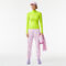 women s lacoste zip neck wool sweater