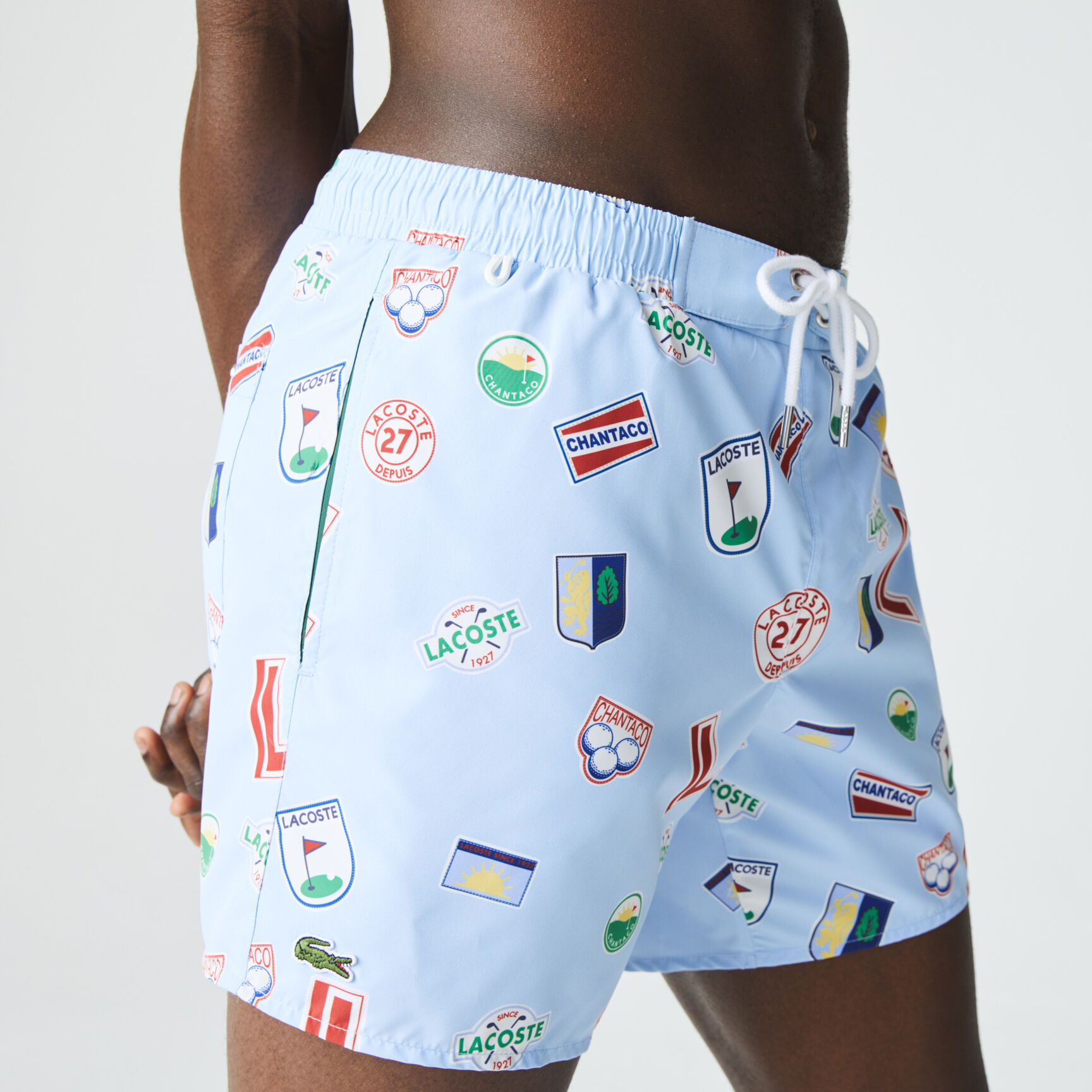 Men’s Lace-Up Waist Print Swimming Trunks Men’s Lace-Up Waist Print Swimming Trunks