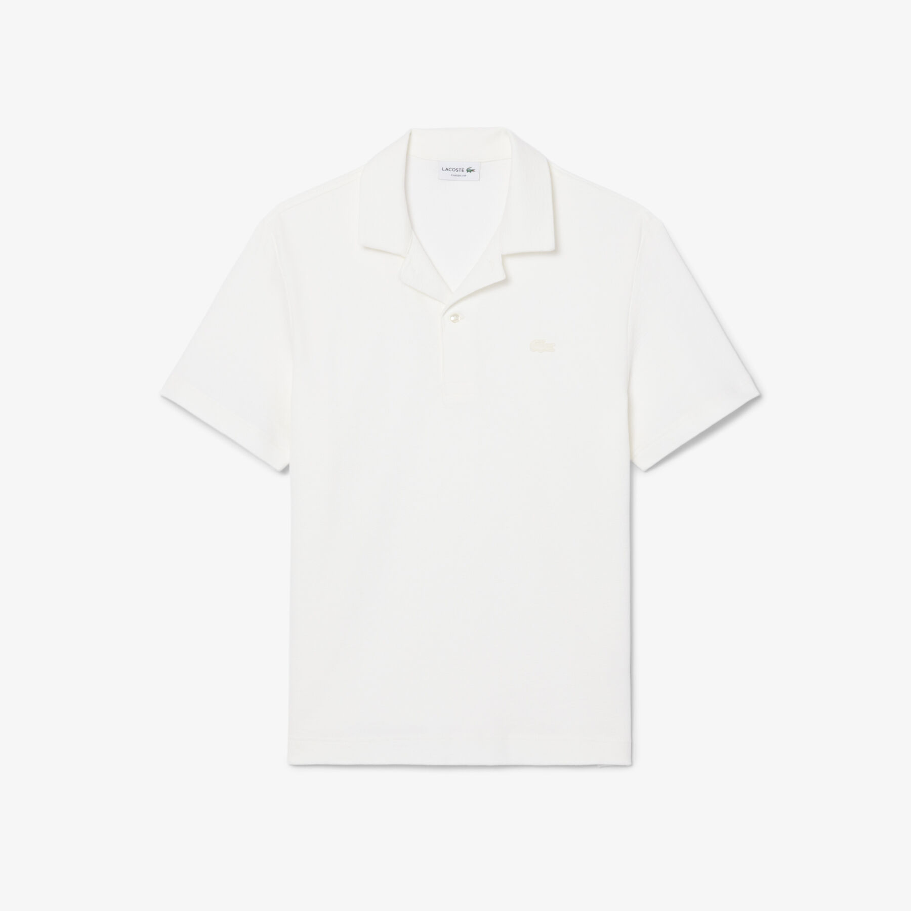 lacoste classic fit textured polo shirt