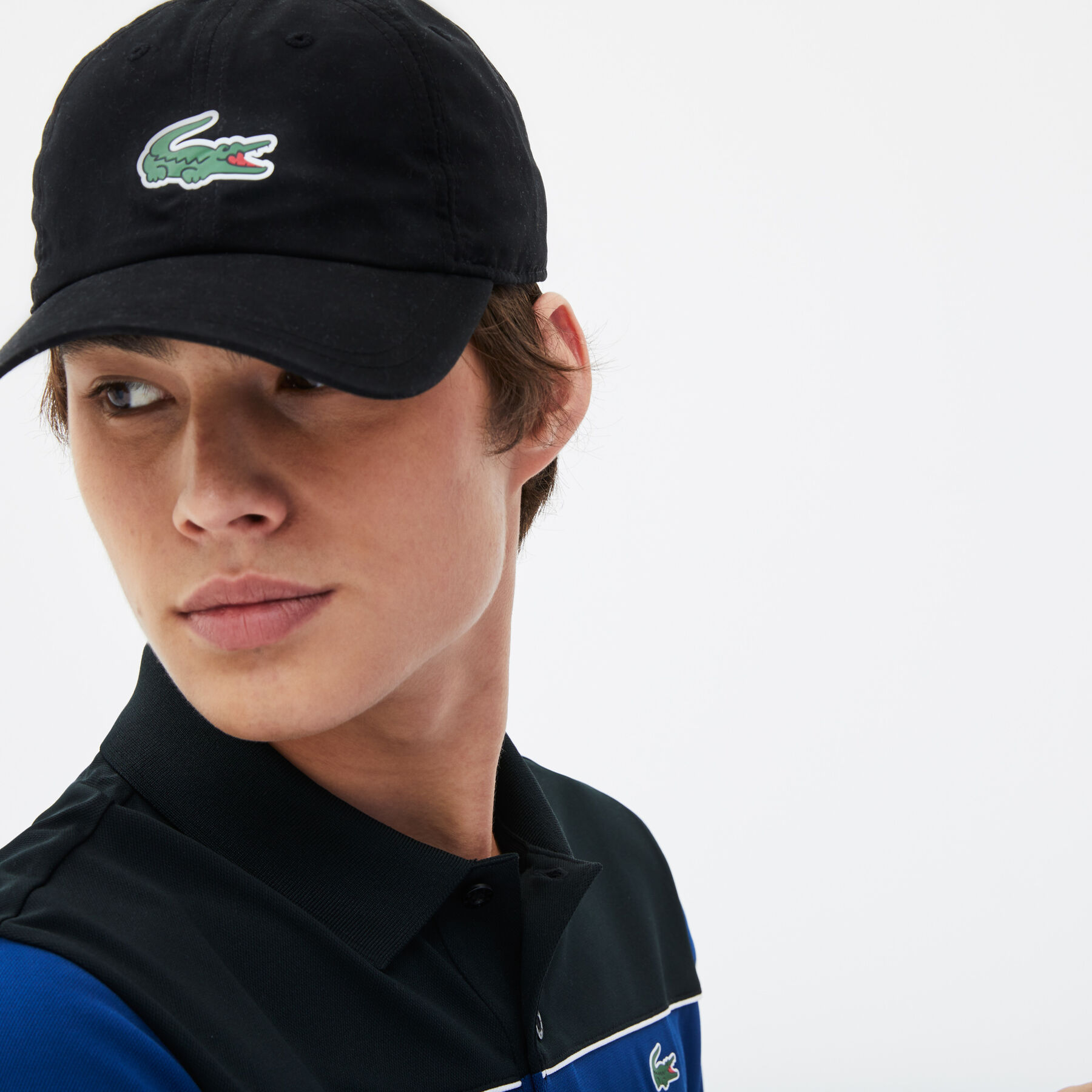 men s lacoste sport tennis microfiber crocodile cap