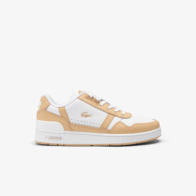 Women's T-clip Contrasted Leather Trainers 