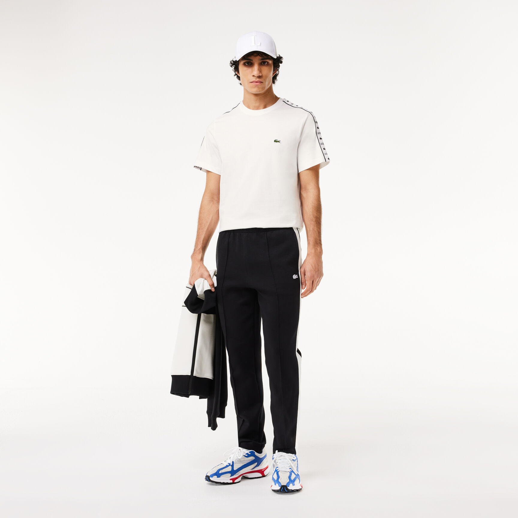 Cotton Jersey Logo Stripe T-shirt Cotton Jersey Logo Stripe T-shirt