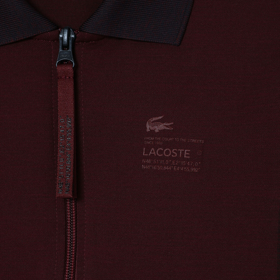 بودي سوت لاكوست بسحّاب على الياقة للنساء بودي سوت لاكوست بسحّاب على الياقة للنساء