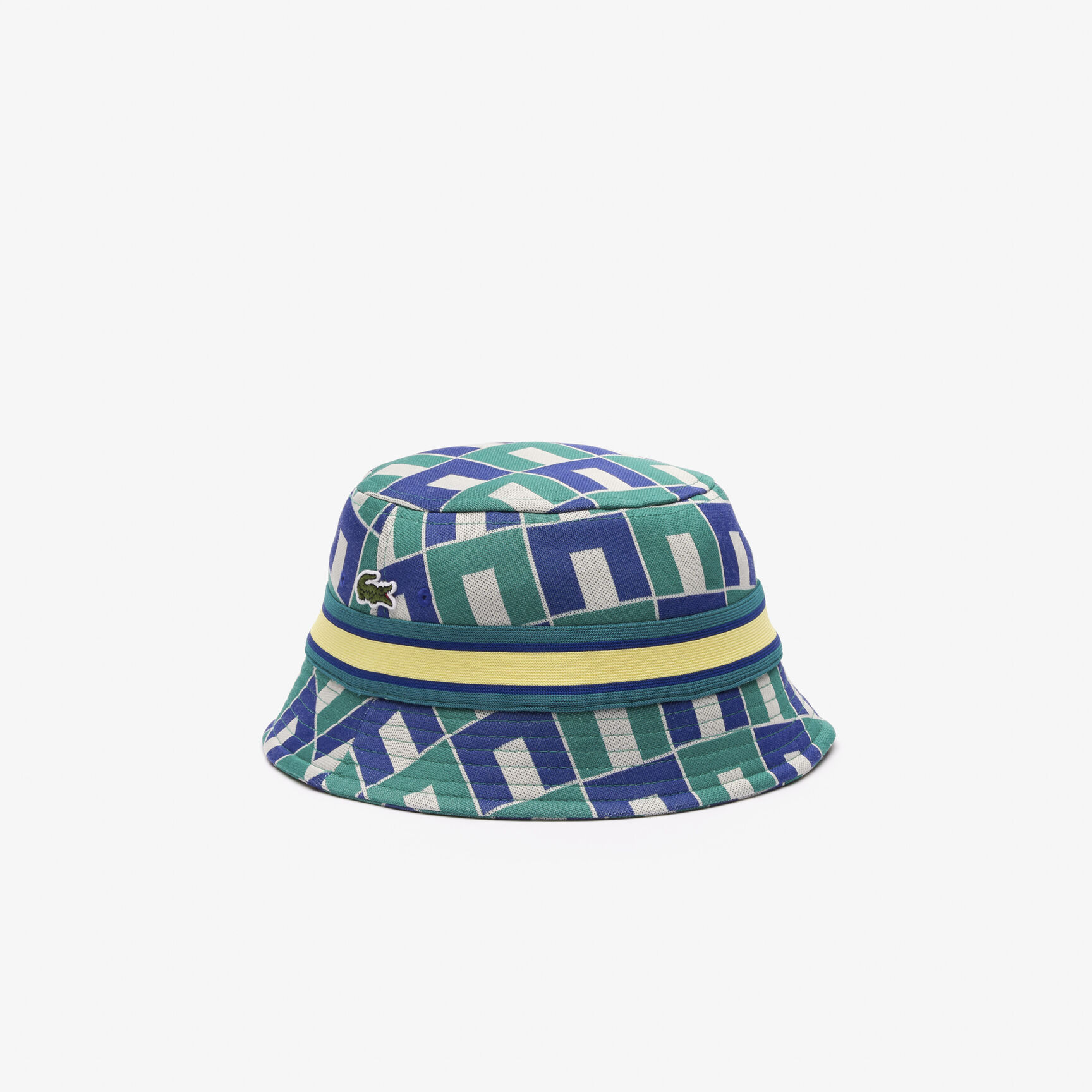 Interlock Jacquard Patterned Bucket Hat