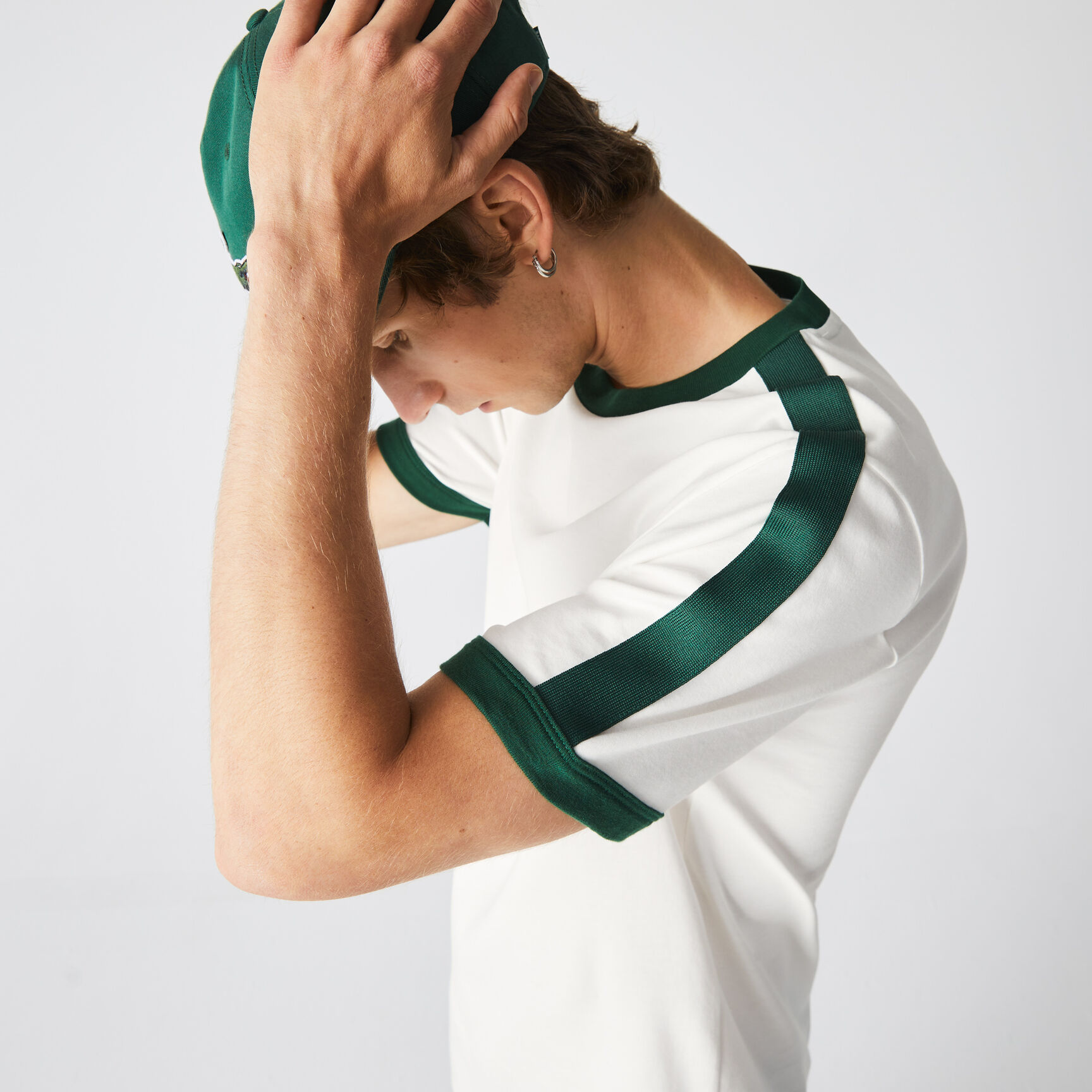 Men's Lacoste Regular Fit Contrast Collar T-Shirt Men's Lacoste Regular Fit Contrast Collar T-Shirt