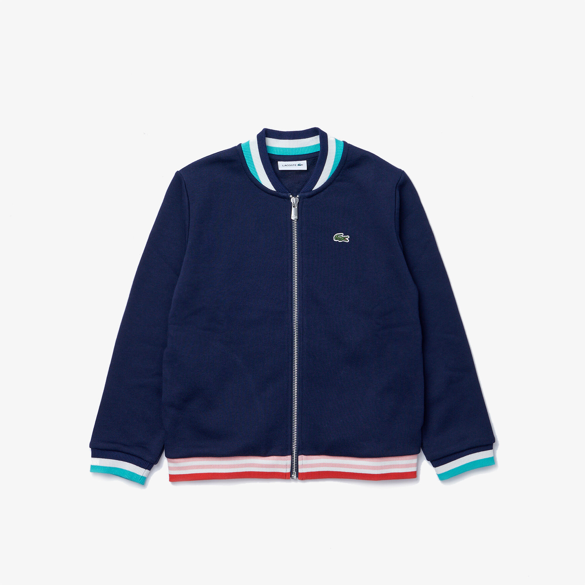 Girls’ Striped Accents Zip Fleece Teddy Jacket Girls’ Striped Accents Zip Fleece Teddy Jacket