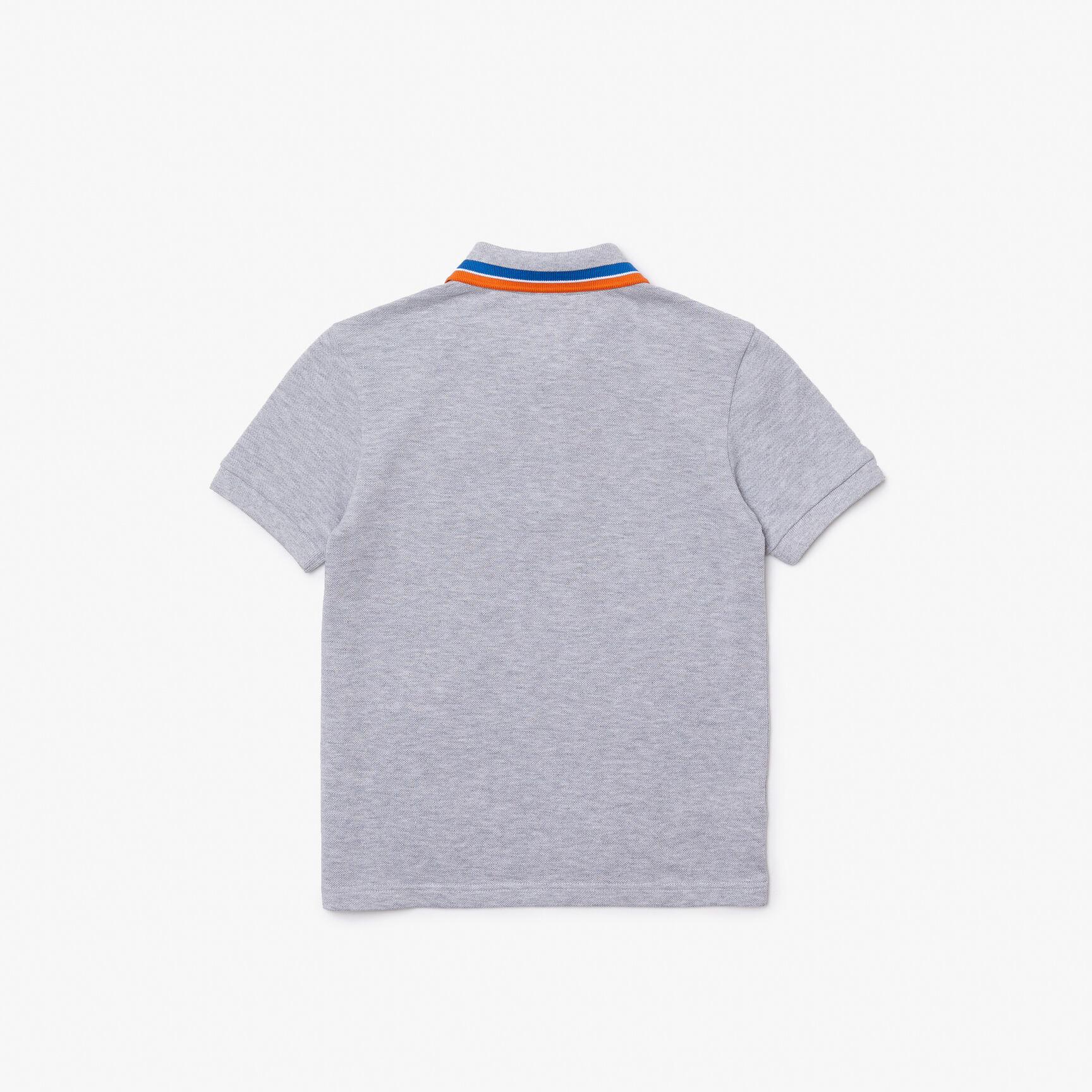 Boys' Lacoste Tricolour Collar Cotton Petit Pique Polo