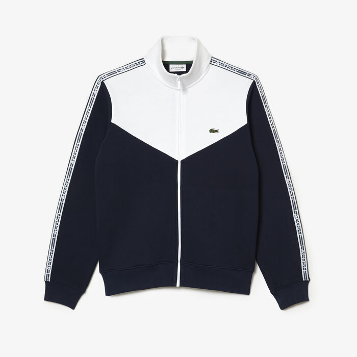 Men’s Lacoste Classic Fit Colourblock Zipped Sweatshirt